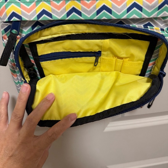 Kavu Chevron Pattern Crossbody Bag - Blue and Multicolor - Picture 3 of 7